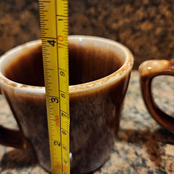 MCP McCoy Brown Drip Mugs, Set of 2 - Picture 7 of 7